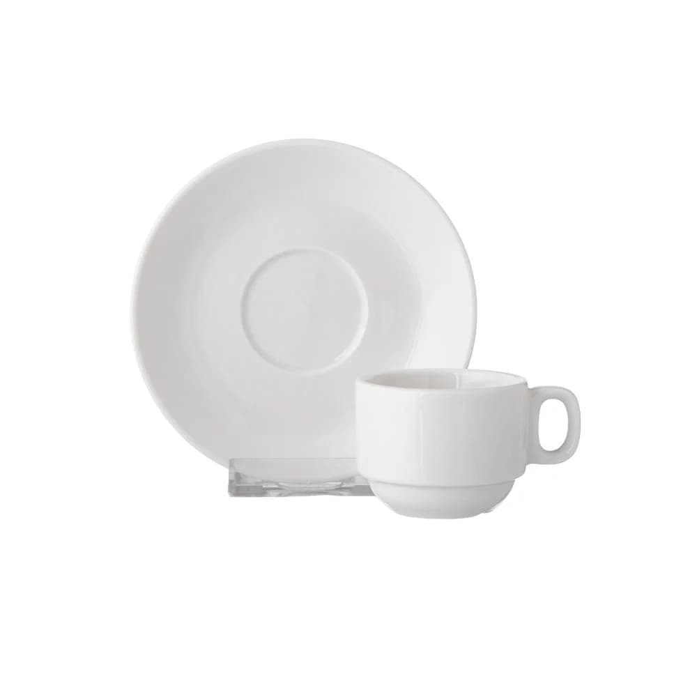 فنجان قهوة ابيض سادة - دزينة