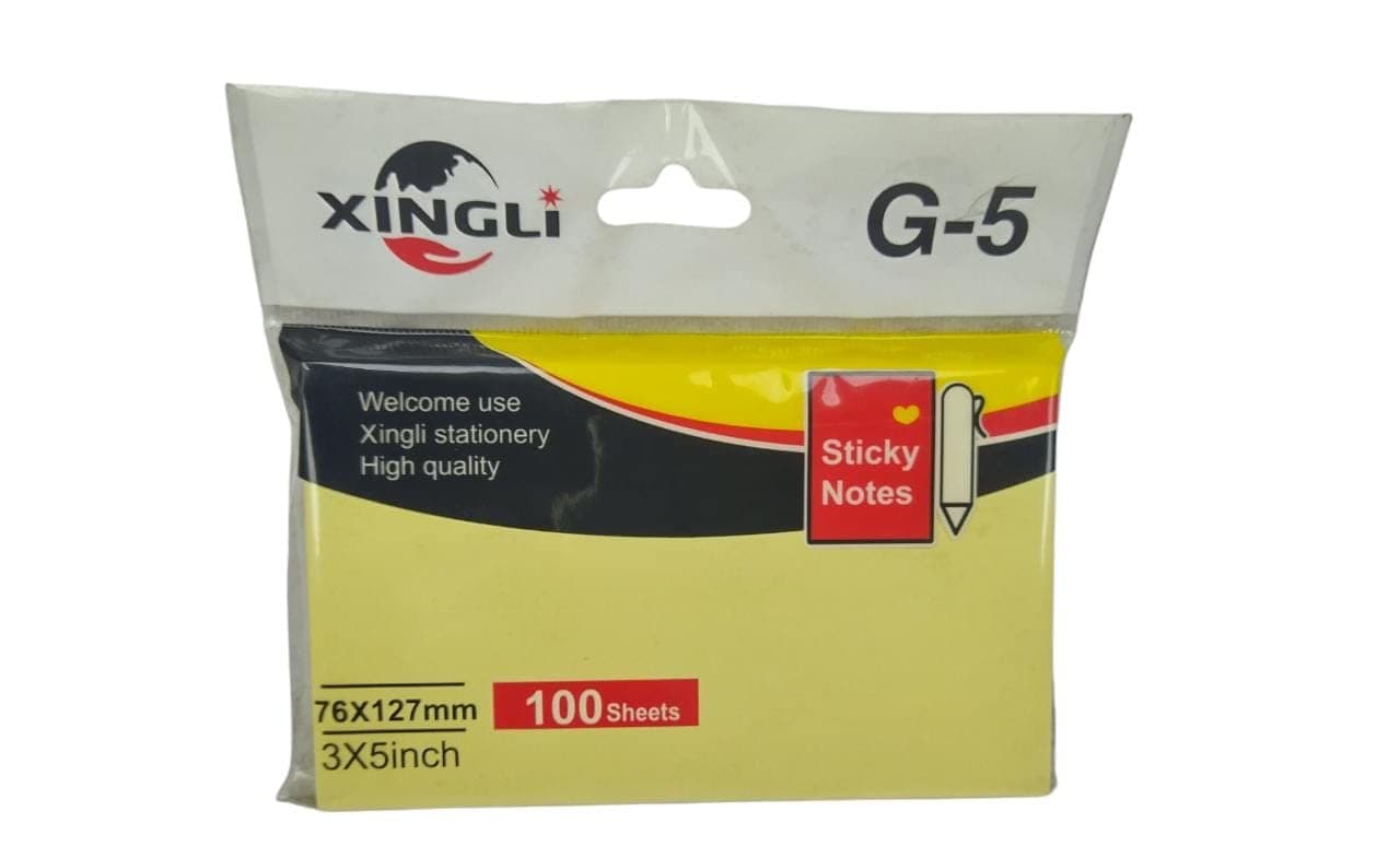 ورق ملاحظات قياس 5 اصفر