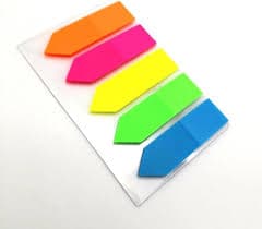 ورق ملاحظات ملون سهم