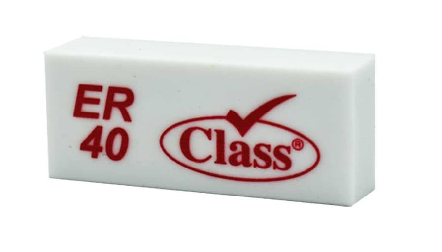 Class Cellophane-Wrapped Eraser (Pack of 40)