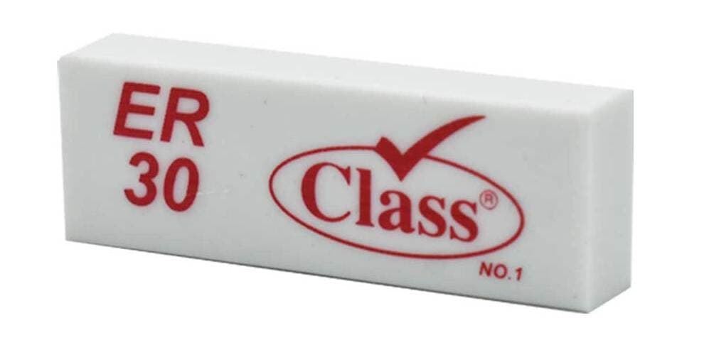 Class Cellophane-Wrapped Eraser (Pack of 30)