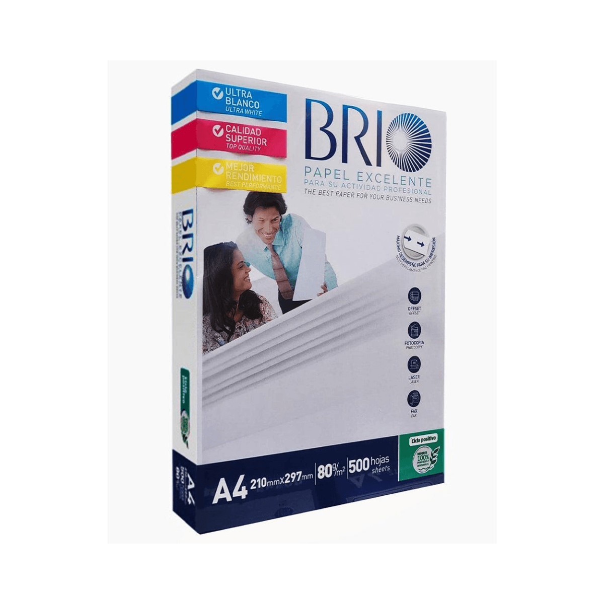 ورق تصوير وطباعة A4 Brio 80غ