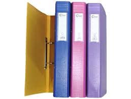 مصنف بلاستيك سميك حلقتين A4 ملون كلاس