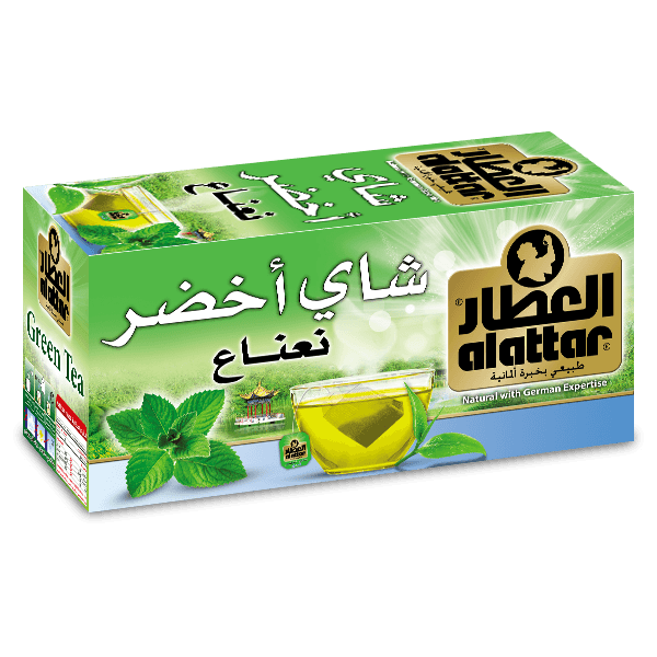 شاي اخضر مع نعنع 20 ظرف - العطار