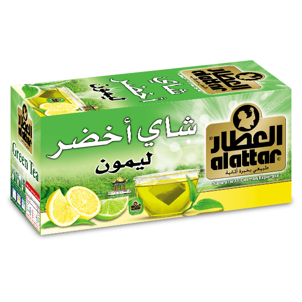 شاي اخضر بالليمون 20 ظرف -العطار