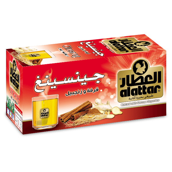 جينسنغ بالقرفة والزنجبيل 20 ظرف - العطار